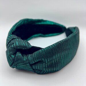 St. Patricks Headband, Shiny headband, Dark Green headband